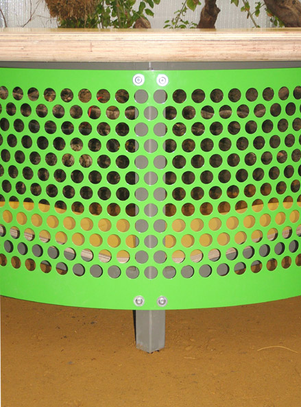 Powder coated grille