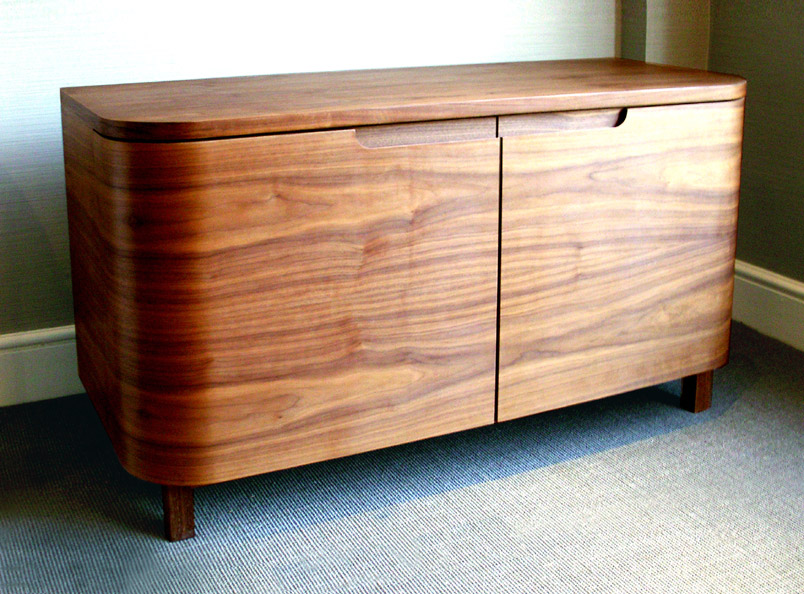 Merchant Sideboard<br />Solid and veneered walnut