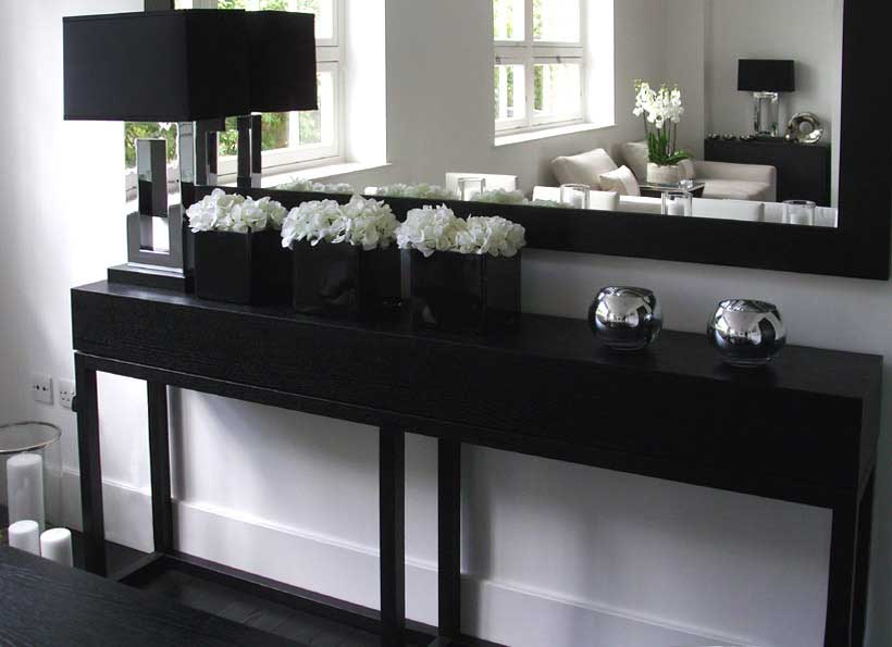 McHardy Console<br />Black sprayed oak