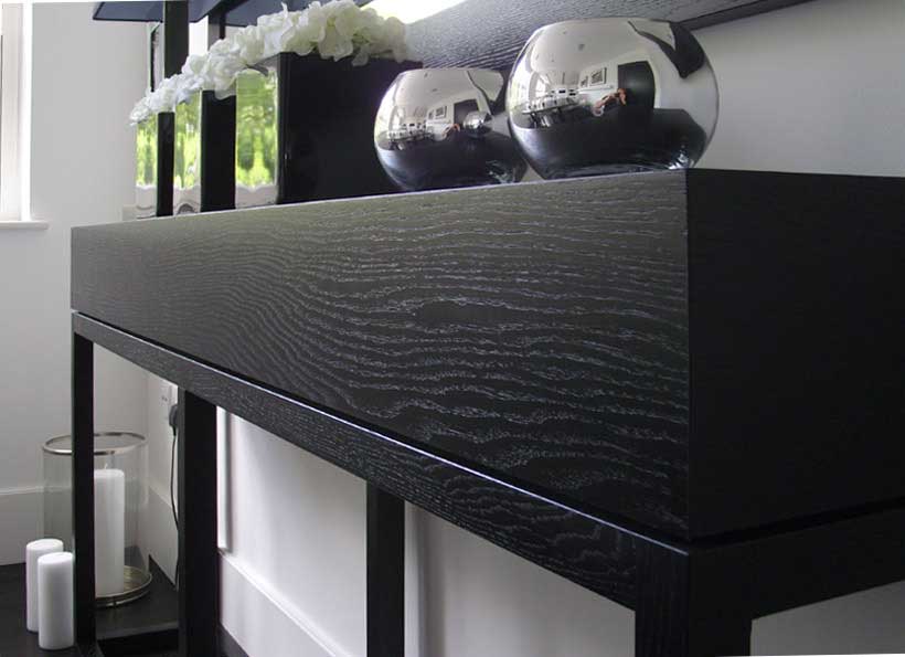 McHardy Console<br />Black sprayed oak
