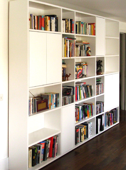 Reid Shelving Unit<br />Hand painted with sprayed doors