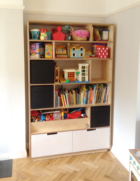 Calver Storage Unit<br />Birch plywood & eggshell