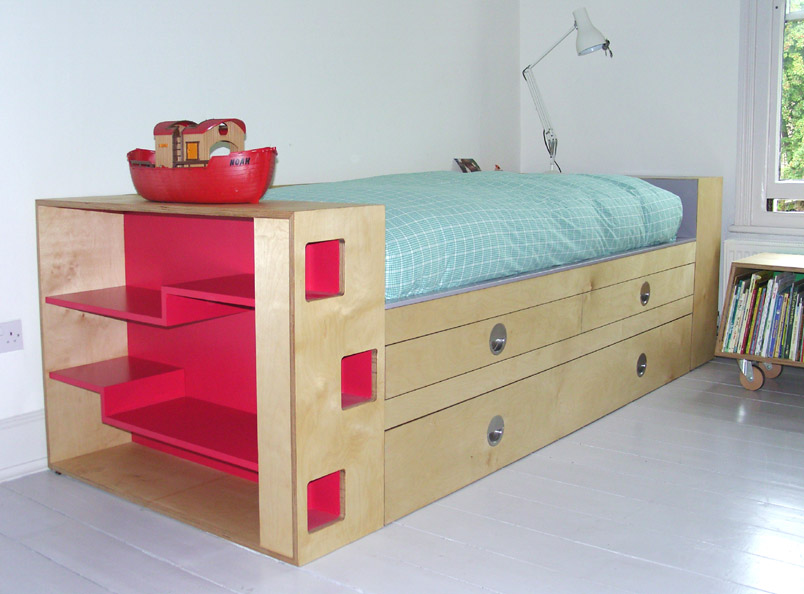 Max Bed<br />Birch plywood & eggshell