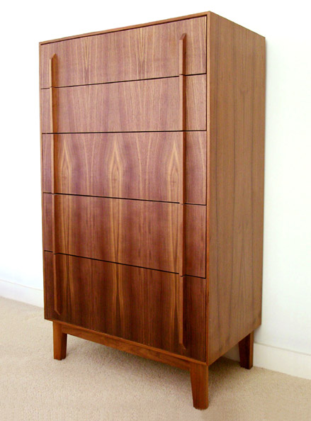 Ruskin Chest<br />Solid & veneered walnut