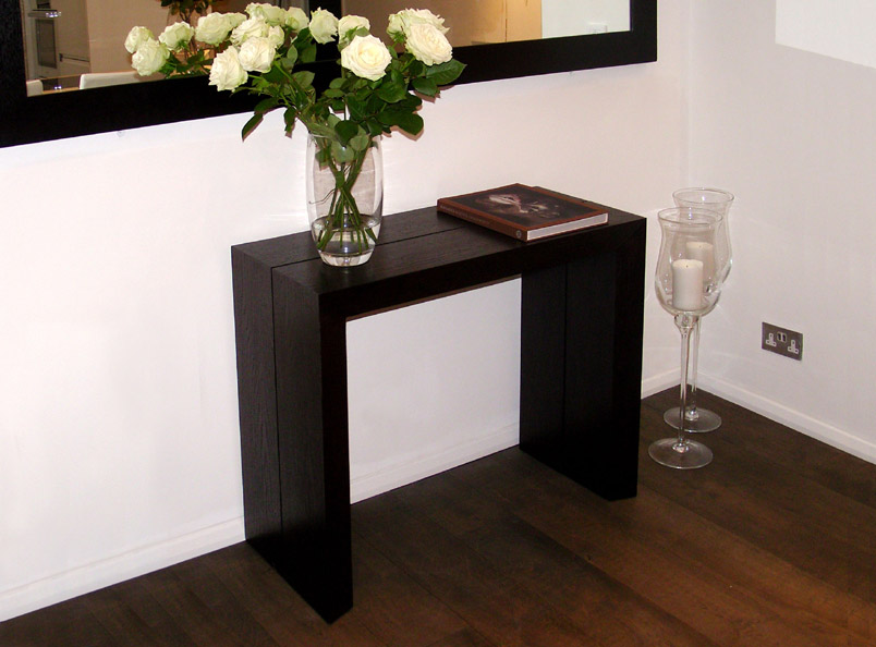 Seago Console/Dining Table<br />Black sprayed oak