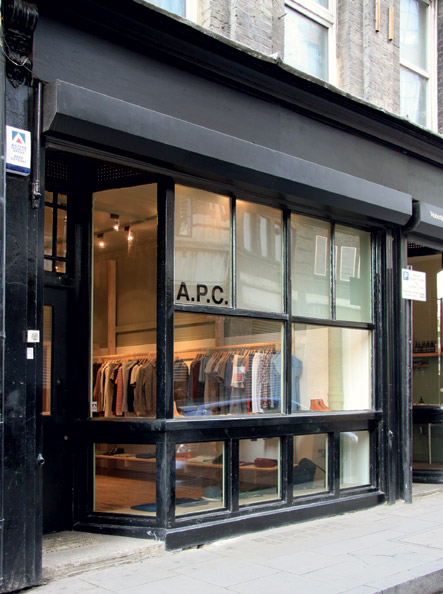 Shop interior for APC Shoreditch